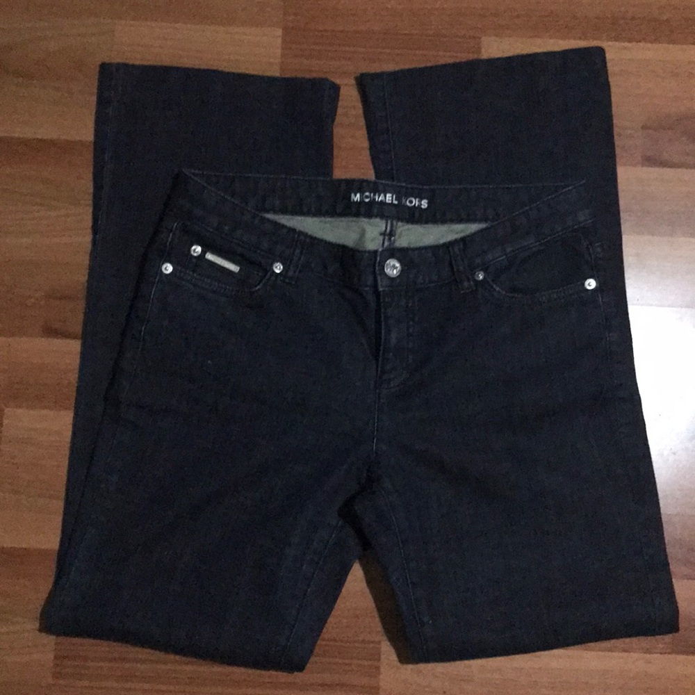 MICHAEL KORS dark wash blue mid rise denim jeans 8